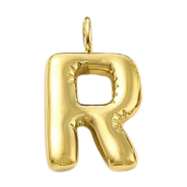 "R" Gold Bubble