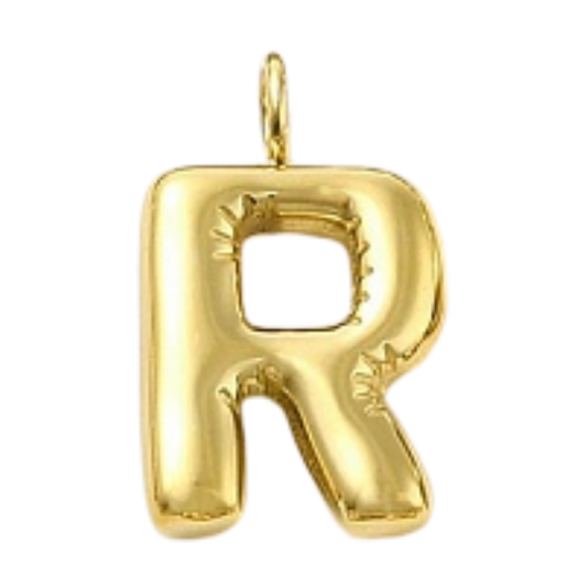 "R" Gold Bubble