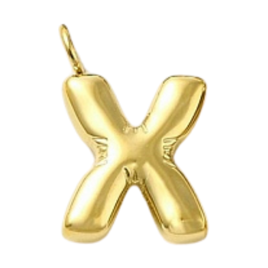 "X" Gold Bubble