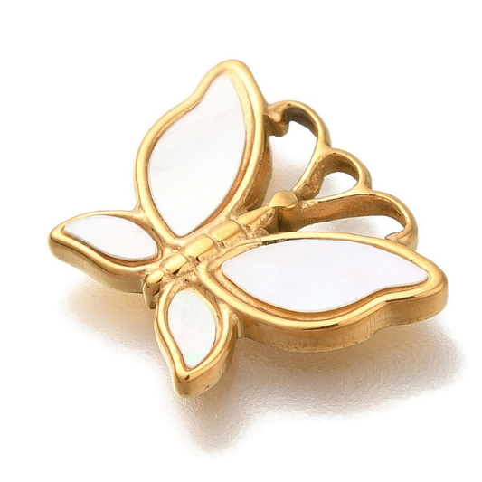 Butterfly Gold 12x15mm