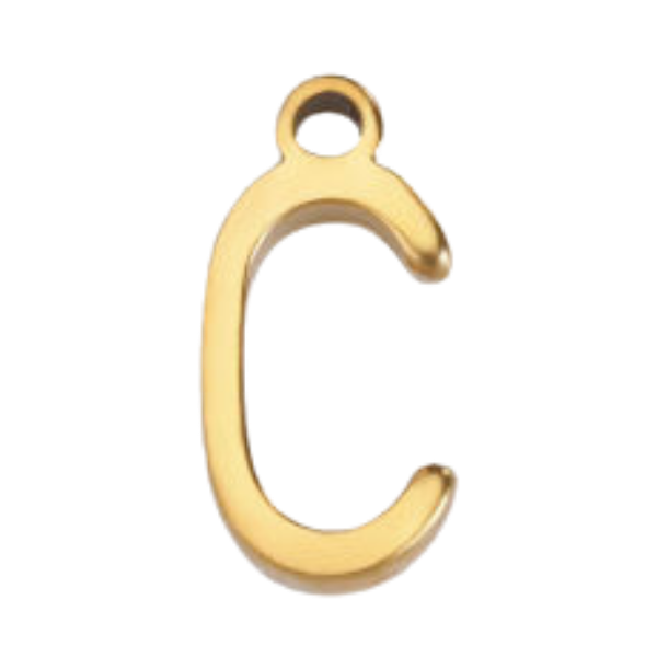 "C" Gold Print