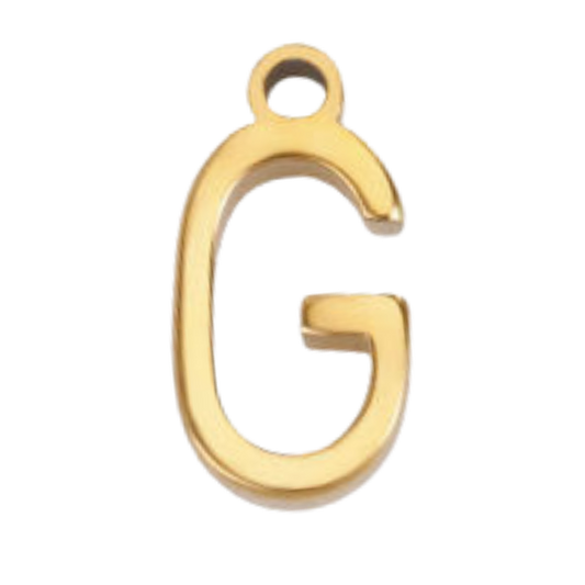 "G" Gold Print