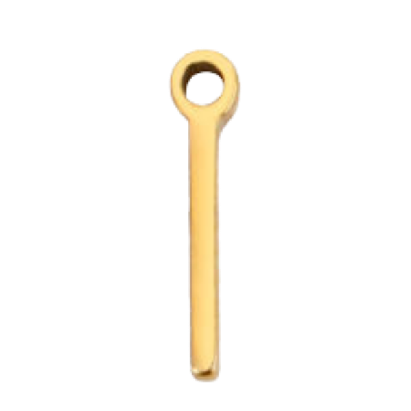 "I" Gold Print
