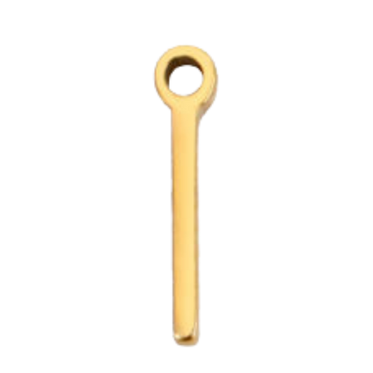 "I" Gold Print