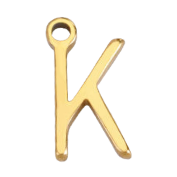 "K" Gold Print