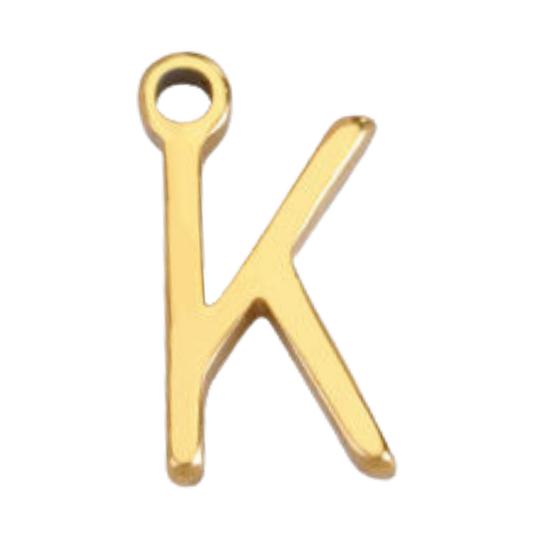 "K" Gold Print