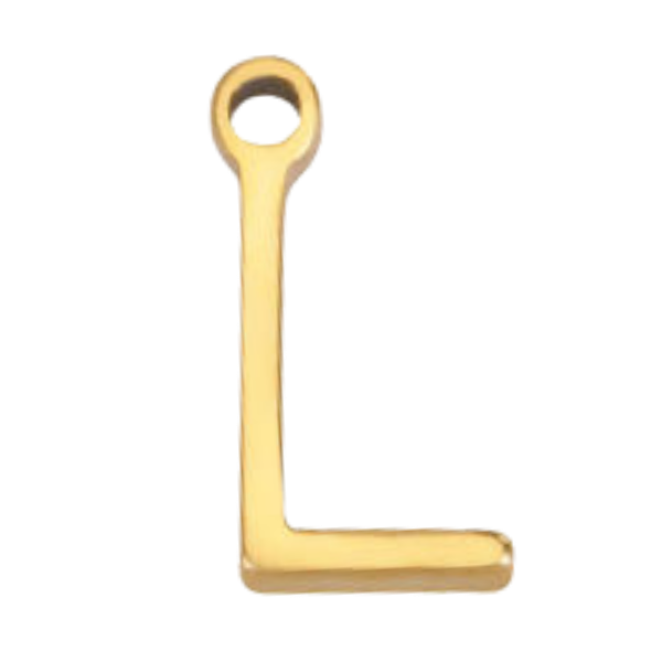 "L" Gold Print