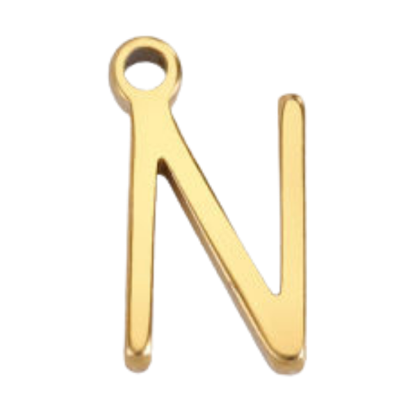 "N" Gold Print
