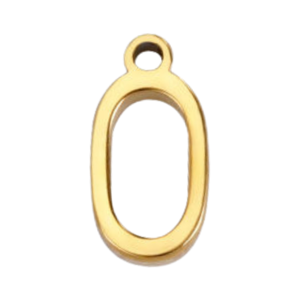 "O" Gold Print