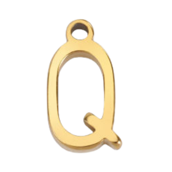 "Q" Gold Print