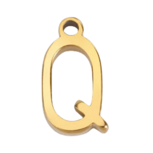 "Q" Gold Print