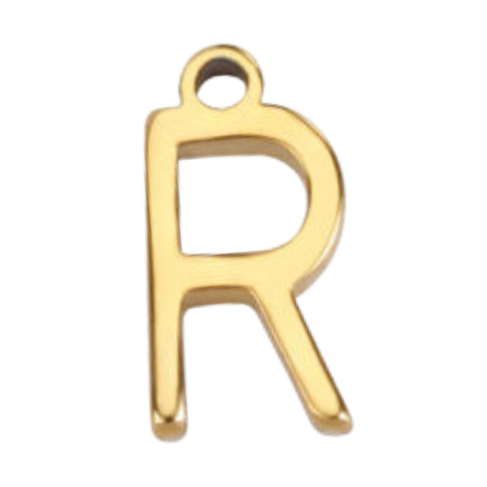 "R" Gold Print