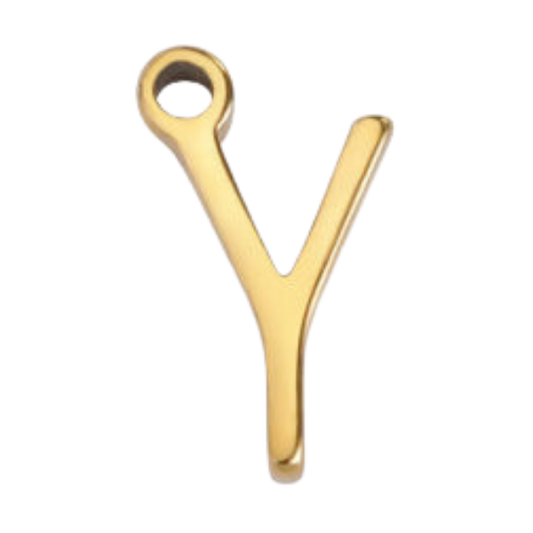 "Y" Gold Print