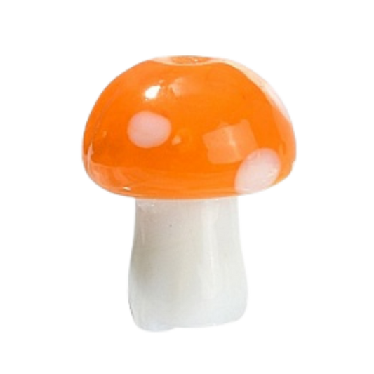 orange mushroom charm