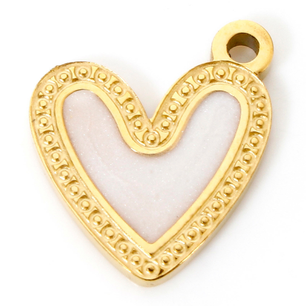 Heart Gold 12x11mm