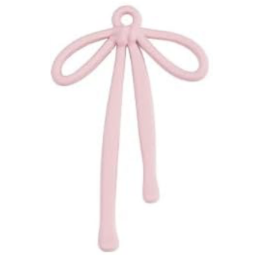 Pink Bow 32x20mm
