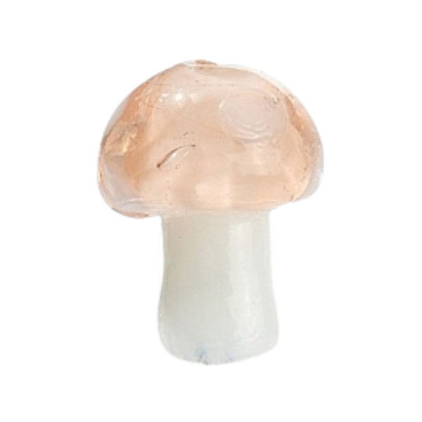 pink mushroom charm