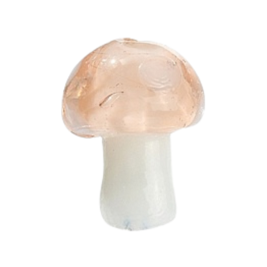 pink mushroom charm