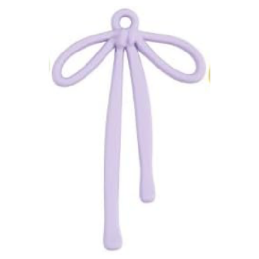 Purple Bow 32x20mm