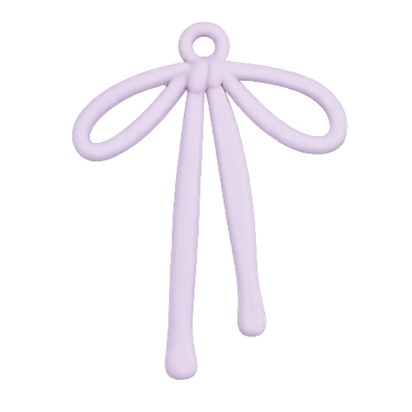 purple bow charm