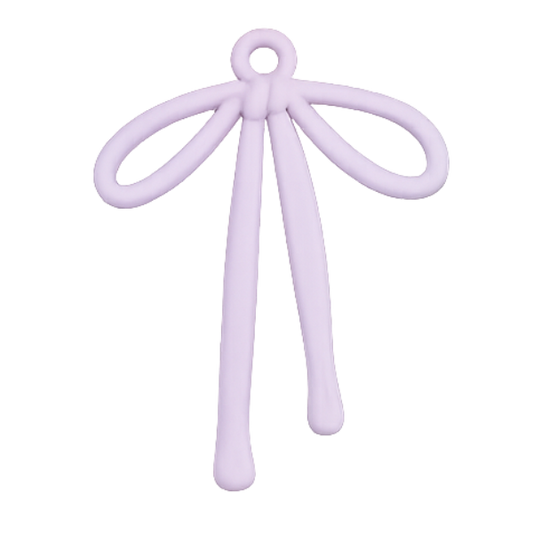 purple bow charm