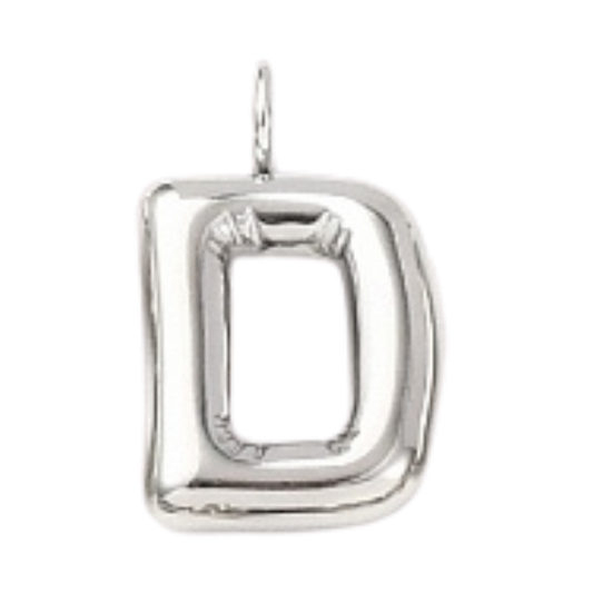 "D" Silver Bubble