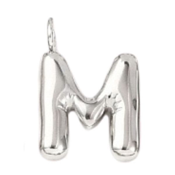 "M" Silver Bubble