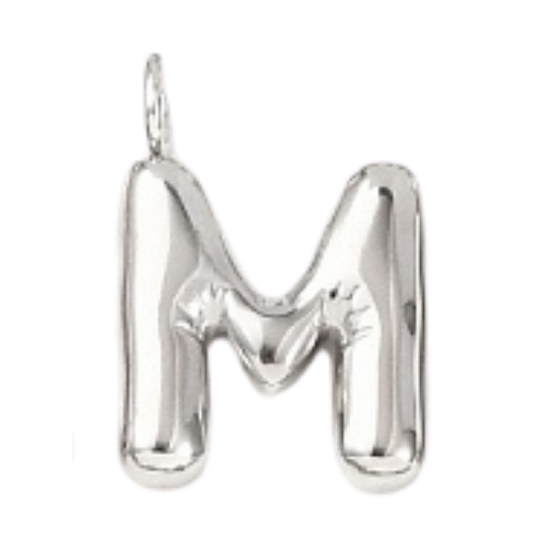 "M" Silver Bubble