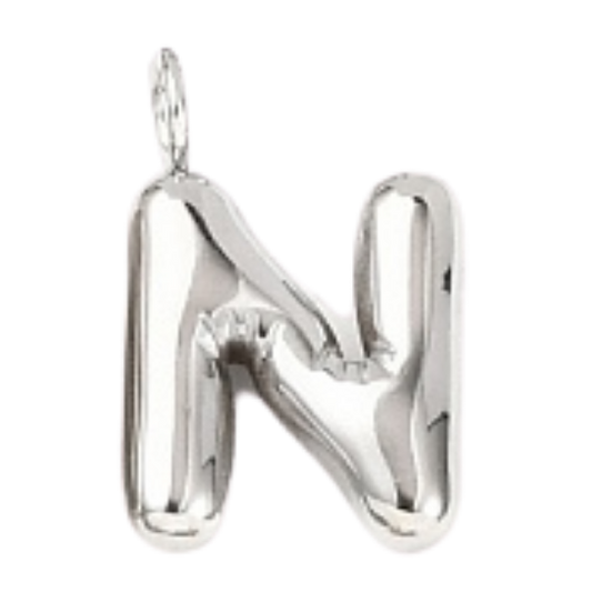 "N" Silver Bubble