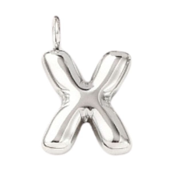 "X" Silver Bubble