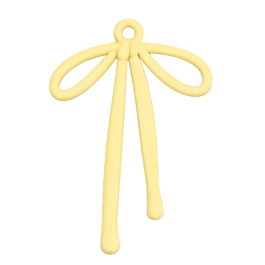 yellow bow charm
